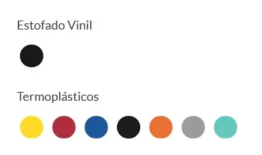 Cadeira fixa Empilhável Ergoplax com braços | Estrutura preta - Assento estofado