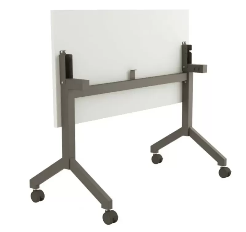 Mesa Escritório e Reunião Rebatível | Larg. 1400 x Prof. 600 x Alt. 750 - Tampo 25mm *com rodízios