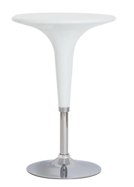 Mesa Bistrô Com Base De Aço Cromado - Branca