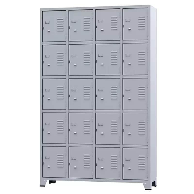 GRP-16 Chapa 24 - Roupeiro De Aço 16 Portas | Pitão P/ Cadeado