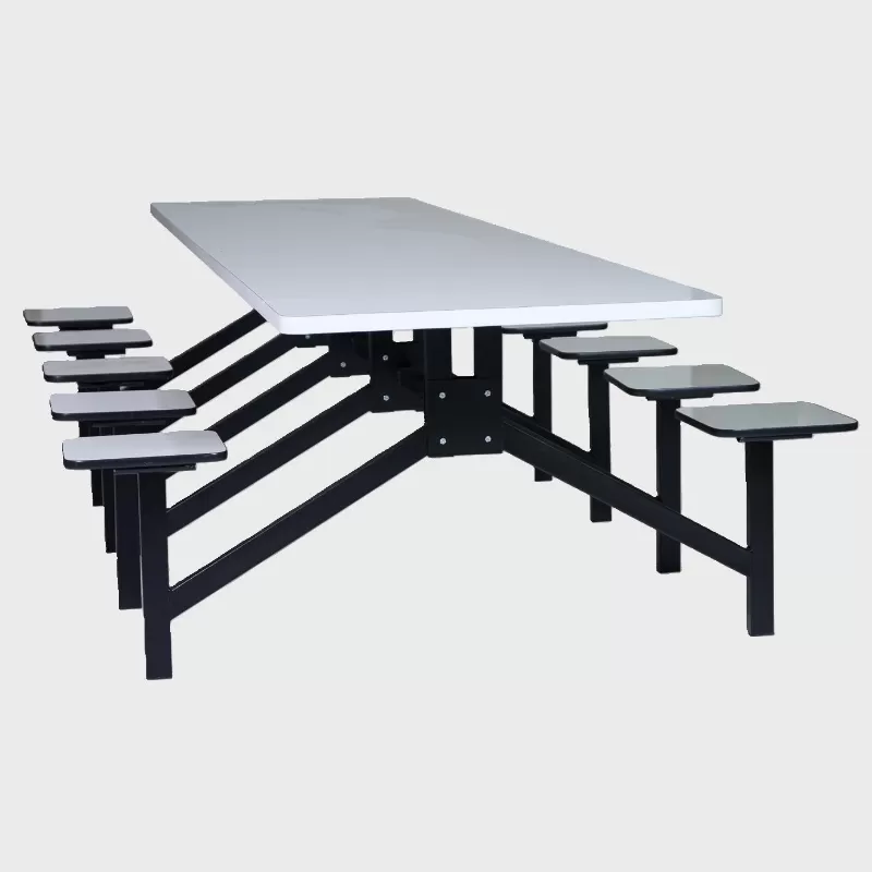 Mesa para Refeitório Industrial 04 Lugares - TAMPO E BANCOS EM MDF 18MM | Barra W - PROMOÇÃO VIA PIX!!